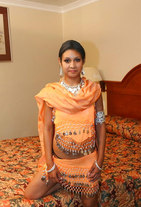 Sexy indian Dipti bares small tits and spreads her legs 